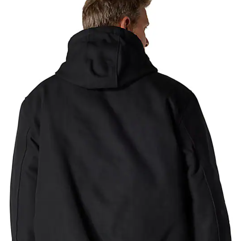 Carhartt Men's Loose Fit Firm Duck Insulated Flannel-Lined Hooded Active Jacket J140